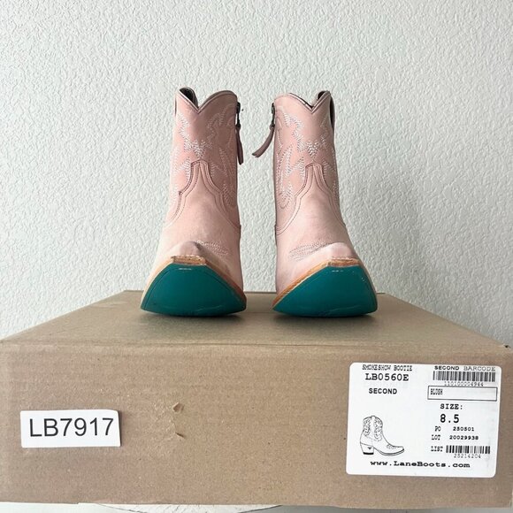 Lane SMOKESHOW Pink Cowboy Bootie Womens 8.5 Short Western Cowgirl Ankle Boots - Picture 14 of 15